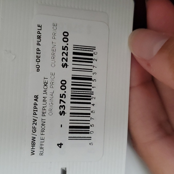 NWT Ted Baker London Ruffle Front Peplum Jacket - Picture 6 of 6